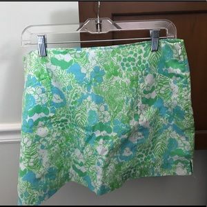 Blue & Green Lilly Pulitzer Skort